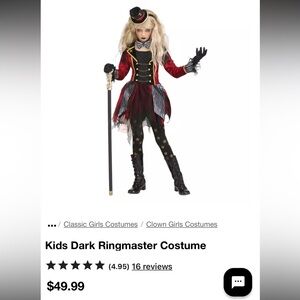 Spirit Red and Black Circus Performer Costume